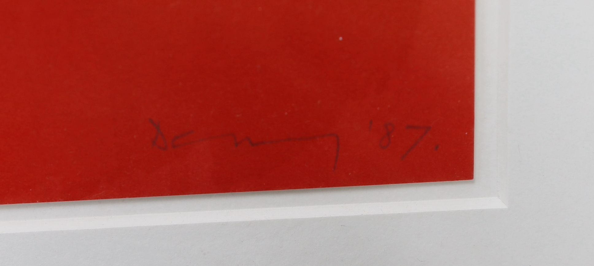 Robyn Denny R.A. (1930-2014), lithograph, 'Hand Job (with additional hand work)', signed and dated '87, 39/48, 31 x 30.5cm